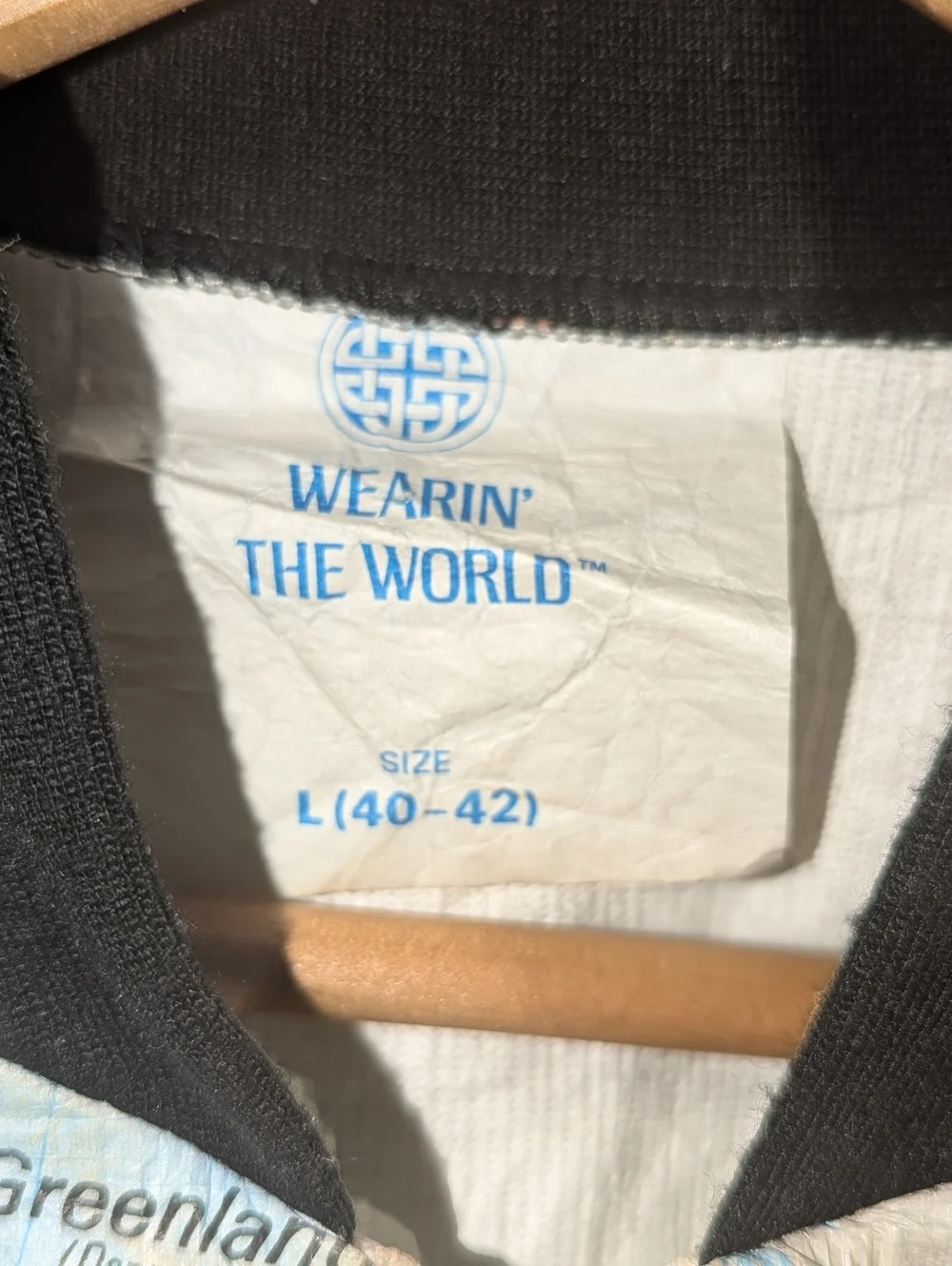 Vintage 1989 “Wearin’ the World“ Kurt Cobain Tyvek Atlas World Map Jacket